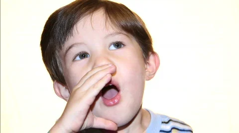 Boy happily eating apple Stock Footage 664202