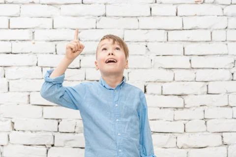 Boy has an idea Stock Photos