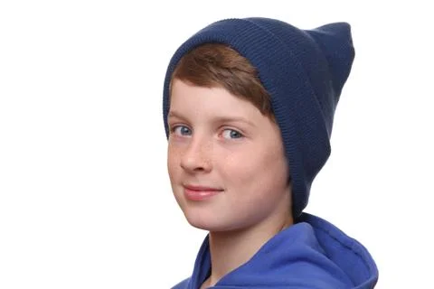 Boy with hat Stock Photos
