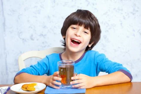 Boy having fun laughing Stock Photos