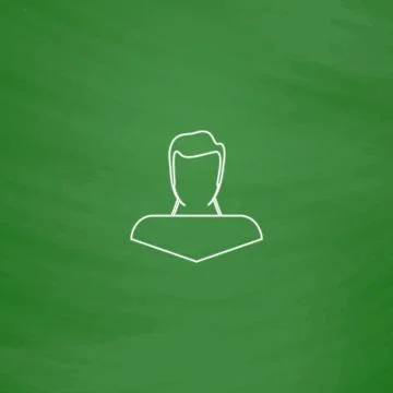 Boy head computer symbol Stock Illustration