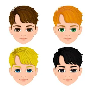 Boy head Stock Illustration