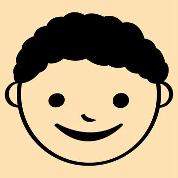 Boy head vector illustration design Stock Illustration