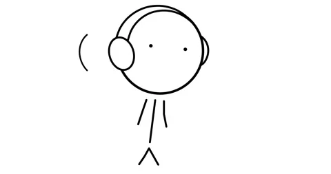 Boy with headphones Stock Footage 261582458