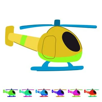 Boy helicopter toy vector cartoon graphic Stock Illustration
