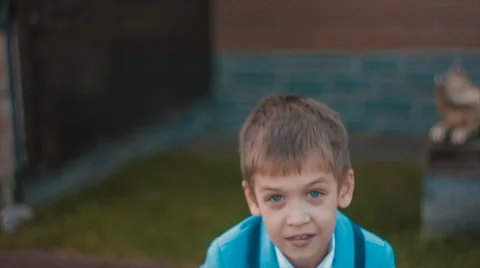 Boy Hits the Ball Head Stock Footage 68791672