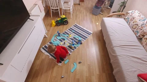 The Boy Home Alone Stock Footage 166789952