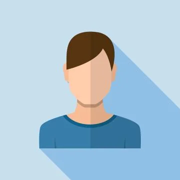 Boy Icon. Flat Style Modern Design Stock Illustration