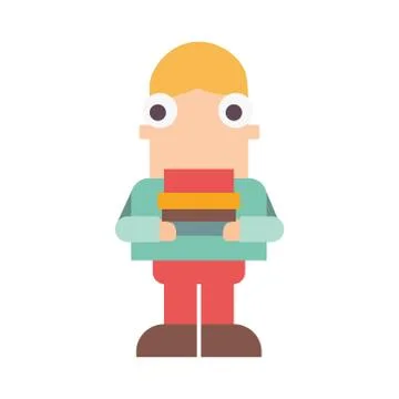 Boy icon on a white background. Vector illustration Stock Illustration