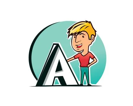 Boy illustration Stock Illustration