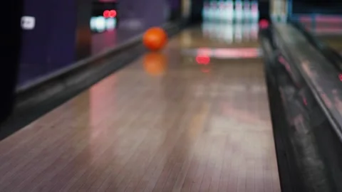 Boy learning to bowl, unsuccessful attempt to throw ponglyam ball, child pl.. Stock Footage 292096088