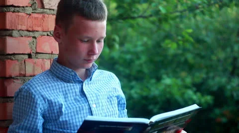 Boy Learns Stock Footage 25426941