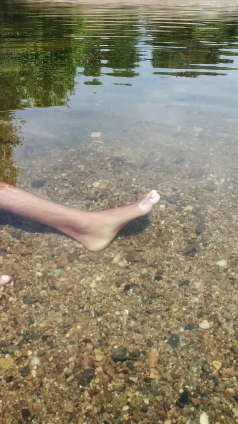 Boy Leg in underwater Stock Footage 127580696