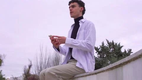 Boy located his friends Stock Footage 171921589