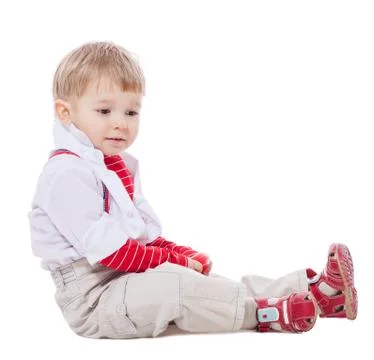 Boy look away Stock Photos