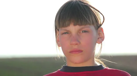 Boy looking at the camera Stock-Footage 37120611