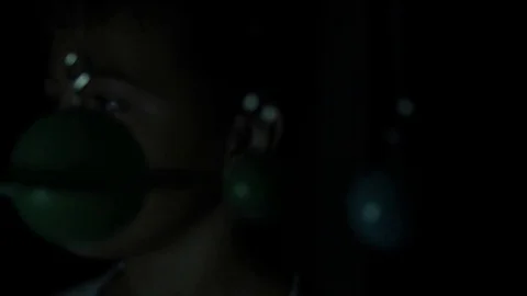 Boy Looking at Planets Hanging in Air 動画素材 83066444