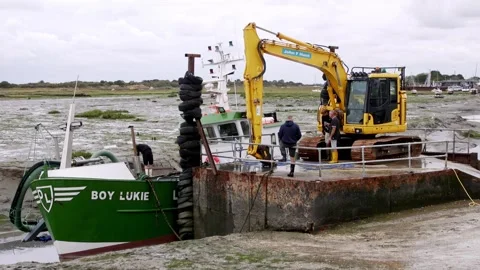 Boy lukie trawler Stock Footage 344420925