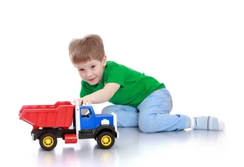 The boy with the machine Stock Photos