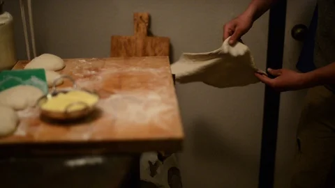 Boy Making Pizza II Stock Footage 86296226