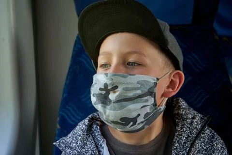 Boy with mask Stock Photos