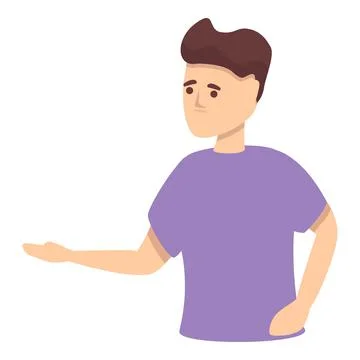 Boy memory icon cartoon vector. Alzheimer dementia Stock Illustration