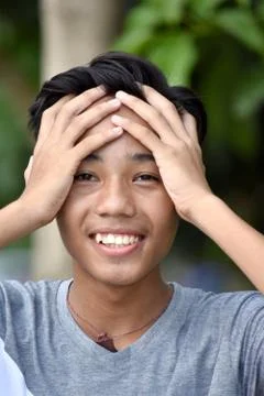 A Boy Memory Problems Stock Photos