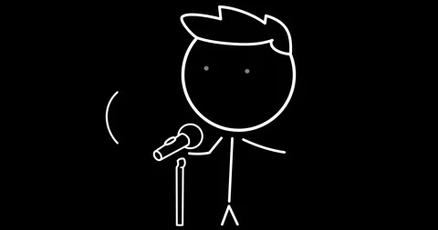 Boy with a microphone Stock Footage 301625052