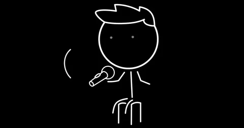 Boy with microphone Stock Footage 301639114