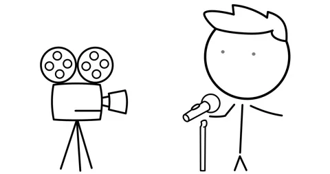 Boy with microphone Stock Footage 301859644