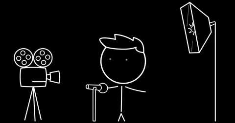 Boy with a microphone Stock Footage 301867149