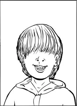 Boy with Missing Tooth Stock Illustration