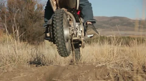 Boy on Motorcycle HD9290 Stock Footage 12540812