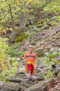 Boy in nature Stock Photos