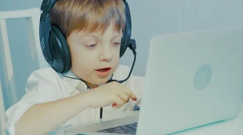 Boy operator call center Stock Footage 61323275