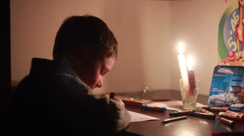 Boy Paint Stock Footage 33653770