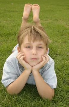 Boy in the park Stock Photos