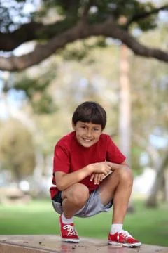 Boy in park  Stock Photos