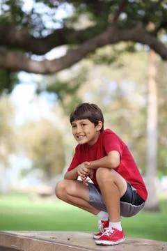 Boy in park  Stock Photos