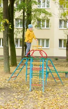 Boy in park Stock Photos