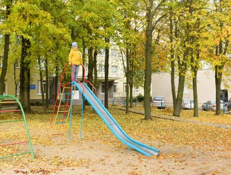 Boy in park Stock Photos