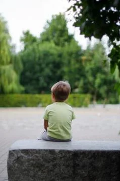 Boy  in the park Stock Photos