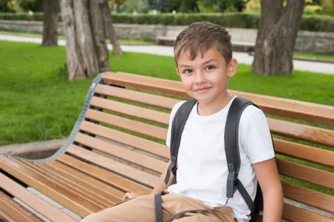 A boy  in the Park Stock Photos