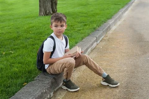 Boy in park Stock Photos