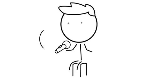 Boy performs at a concert Stock Footage 301464526