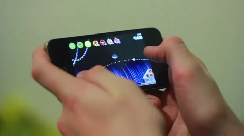 Boy Play in Iphone 1 스톡 동영상 32906684