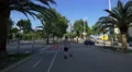 Boy playing with a ball on Diagonal Avenue, Barcelona 4k or 4k+ Resolution