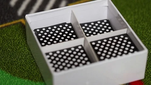 Boy playing with cards in box Video stock 88995211