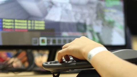 Boy playing on the computer Stock Footage 72121309