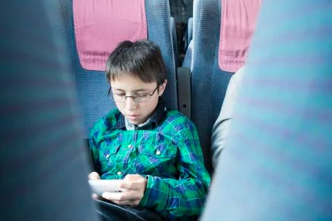 Boy playing computer game Stock Photos